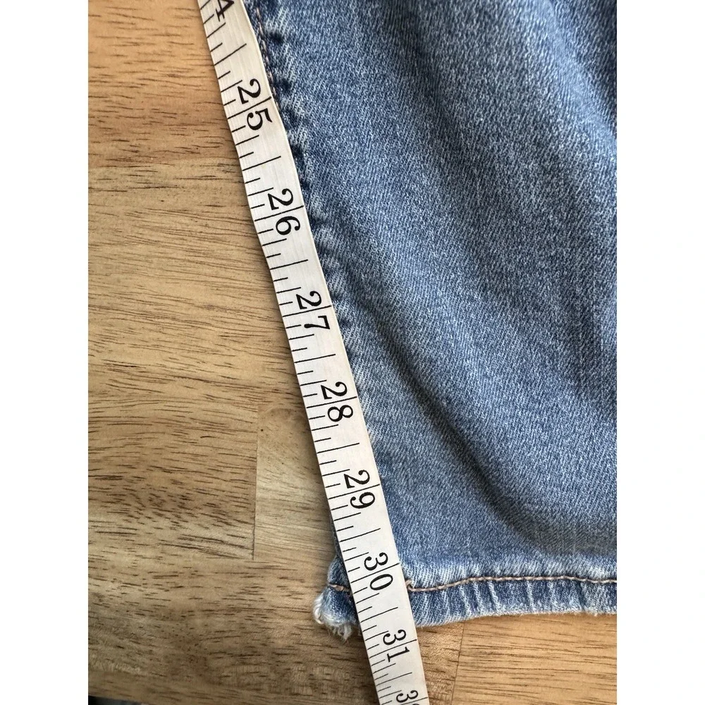 American Eagle AE Baggy Jeans Wide Leg Women Loose Holes Skater Festival 0 XS